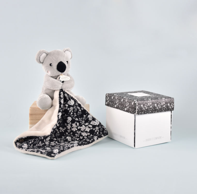  - bohaime - peluche avec koala noir blanc liberty 